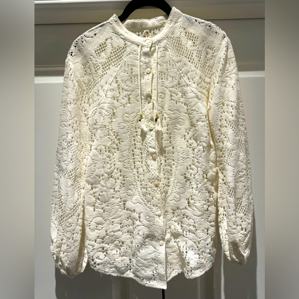 Spell & The Gypsy lace fringe blouse